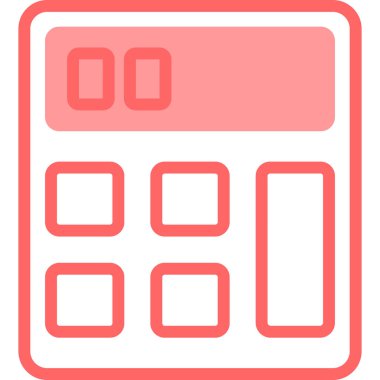 Hesap makinesi. Web simgesi basit illüstrasyon