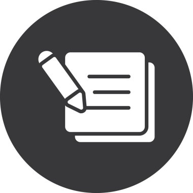 belge simgesi vektör illüstrasyonu