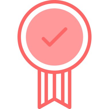 Madalya ikon vektör illüstrasyonu