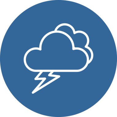 Bulut. Web simgesi basit illüstrasyon