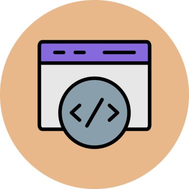 Web simgesi vektör illüstrasyonu