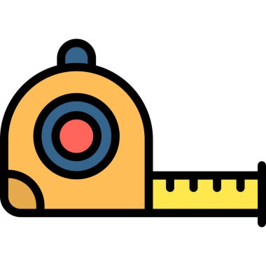 Teyp Ölçüm simgesi - taslak biçimi