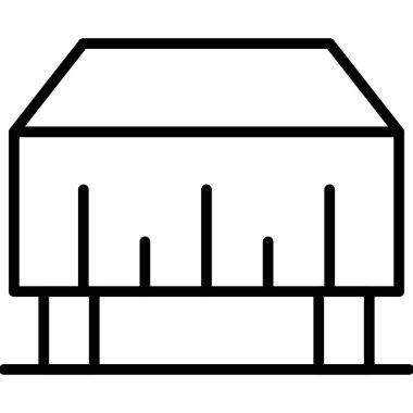 Dükkan. Web simgesi basit illüstrasyon