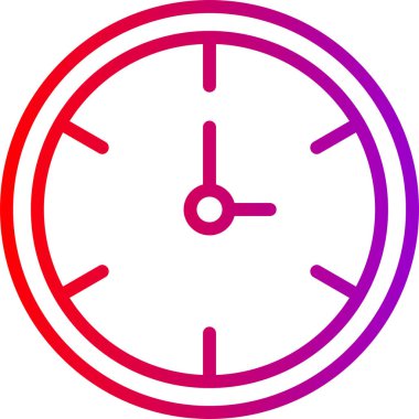 Saat simgesi. vektör illüstrasyonu