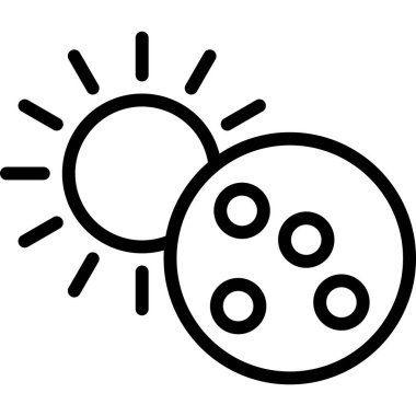 hava ve güneş çizgisi vektör simgeleri.