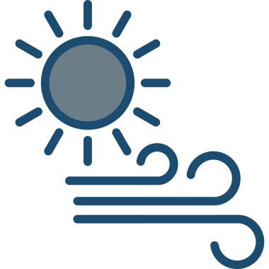 hava durumu web simgesi basit vektör illüstrasyonu