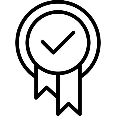 Madalya simgesi, basit vektör çizim