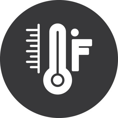 Sıcaklık simgesi vektör illüstrasyonu