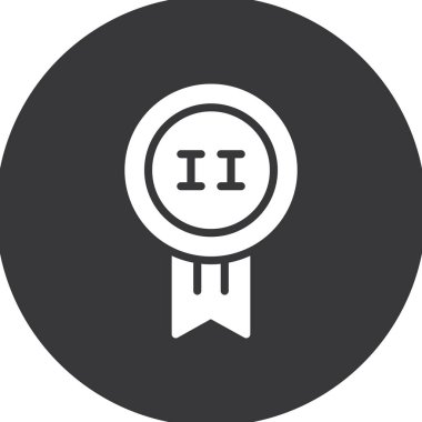 ödül madalyası ikonu modadan izole edilmiş arkaplan.