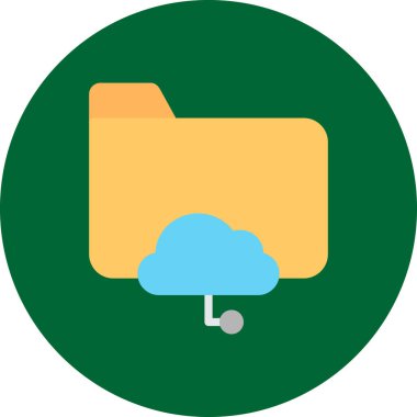 Bulut veri depolama simgesi - özet biçimi