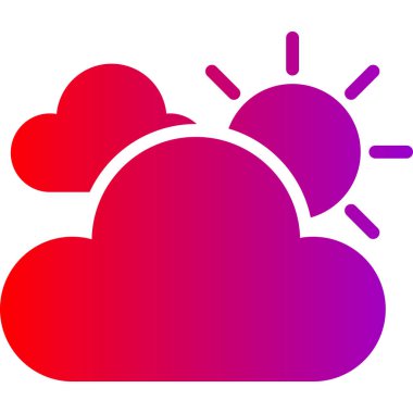 Hava durumu ikonu. vektör illüstrasyonu