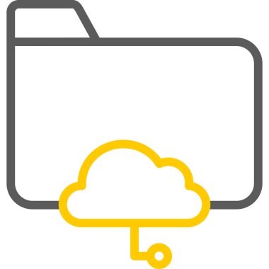 bulut hesaplama vektörü simgesi