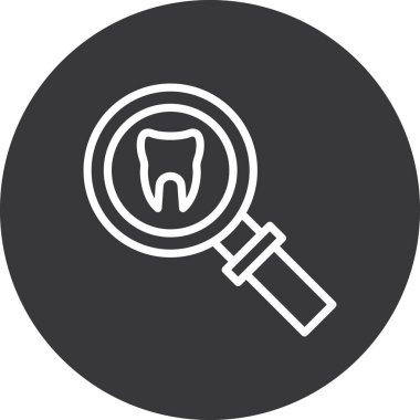 Diş simgesi, vektör illüstrasyonu