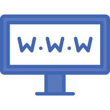 Web tarayıcı simgesi vektör illüstrasyonu