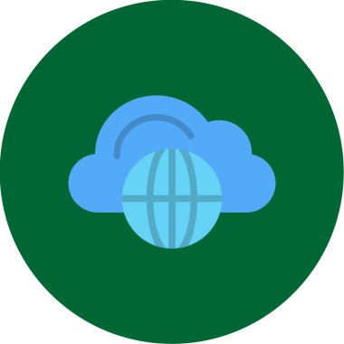 Bulut vektör simgesi. Grafik ve web tasarımı için basit illüstrasyon.