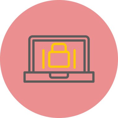 dizüstü bilgisayar simgesi. Web için dizüstü bilgisayar vektör simgelerinin basit çizimi