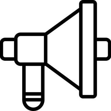 Hoparlör ikonu. Basit tasarım 