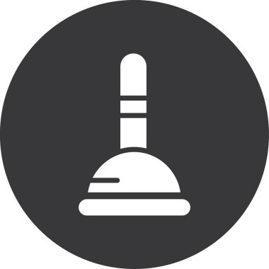 Duş düz vektör simgesi