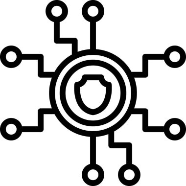 şebeke. Web simgesi basit illüstrasyon