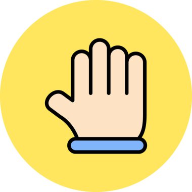 el simgesi vektör illüstrasyonu