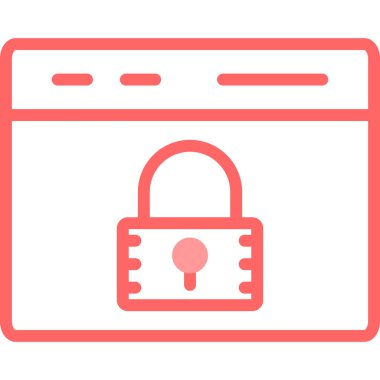 ikon vektör illüstrasyonunu kilitle