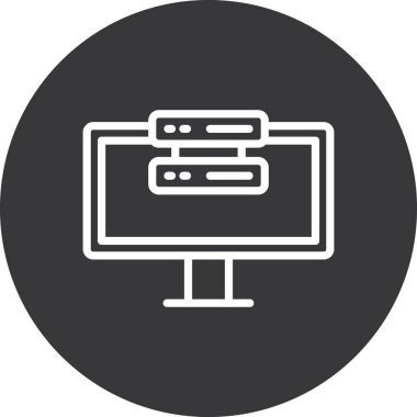 bilgisayar simgesi vektör illüstrasyonu