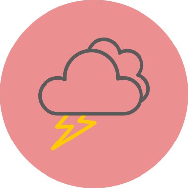 Moda tarzında izole edilmiş bir bulut simgesi