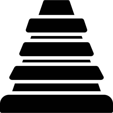 piramit simgesi, piramit simgesi, vektör illüstrasyonu