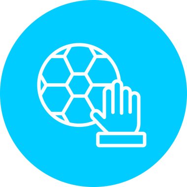 Bir futbol topunun vektör illüstrasyonu