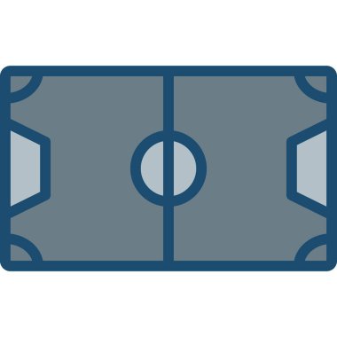 futbol alanı vektör illüstrasyonu