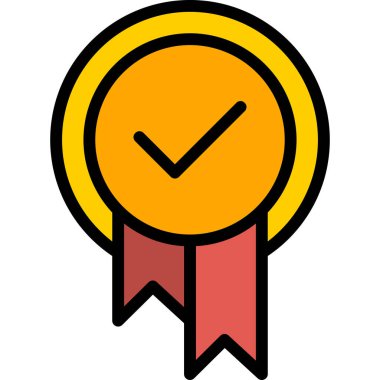 Başarı ödülü simgesi ana hatlarıyla