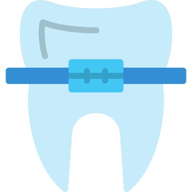 Diş. Web simgesi basit illüstrasyon