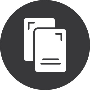 belge simgesi vektör illüstrasyonu