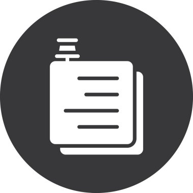 Belge. Web simgesi basit tasarım