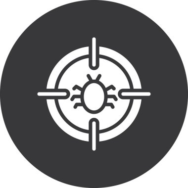 Güneş Ağı simgesi basit illüstrasyon