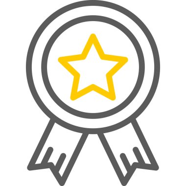 Ödül madalyası. Basit tasarım