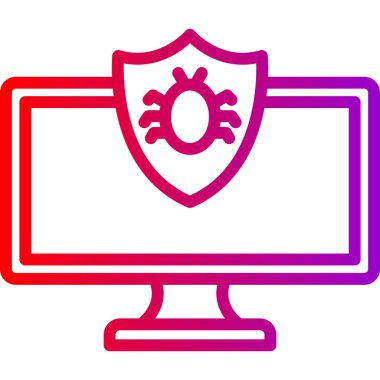 Virüs ikonu vektör illüstrasyonu