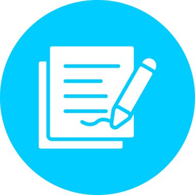 Kalem. Web simgesi basit illüstrasyon