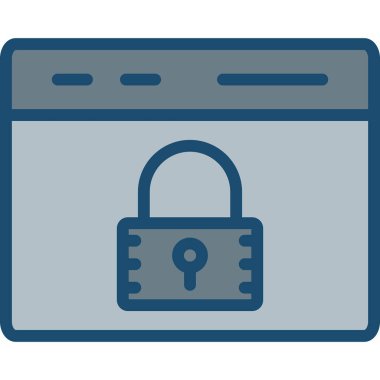 ikon vektör illüstrasyonunu kilitle