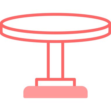 Masa. Web simgesi basit illüstrasyon