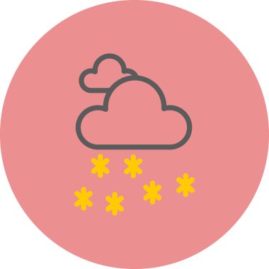 Hava durumu. Web simgesi basit illüstrasyon