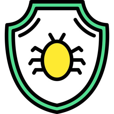 Kalkan kutsal kişilerin resmi. Kalkan vektör simgesi web için anahat çizimi