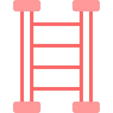 Merdiven. Web simgesi basit illüstrasyon