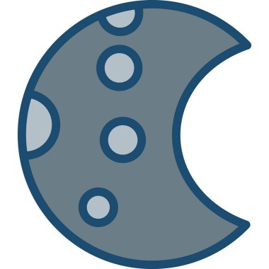 Ay ışığı. Resim, vektör