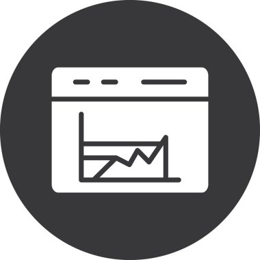 Web simgesi, basit vektör illüstrasyonu