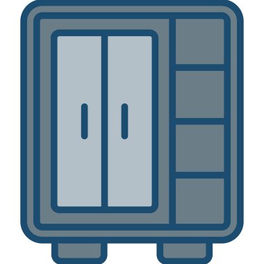 kapı simgesi vektör illüstrasyonu