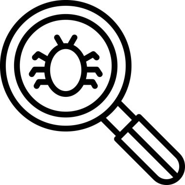 Büyüteç. Web simgesi basit illüstrasyon