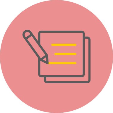 belge simgesi, vektör çizimi