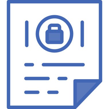 belge simgesi vektör illüstrasyonu