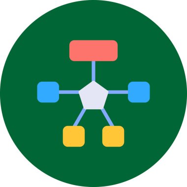 şebeke. Web simgesi basit illüstrasyon